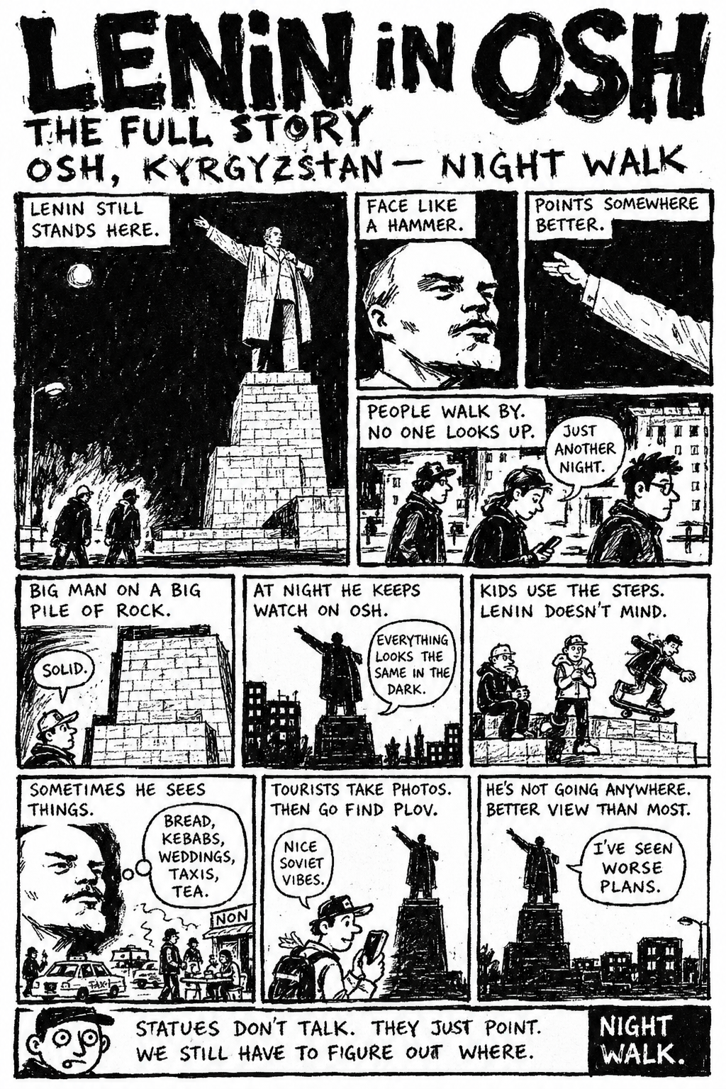 Lenin in Osh comic page