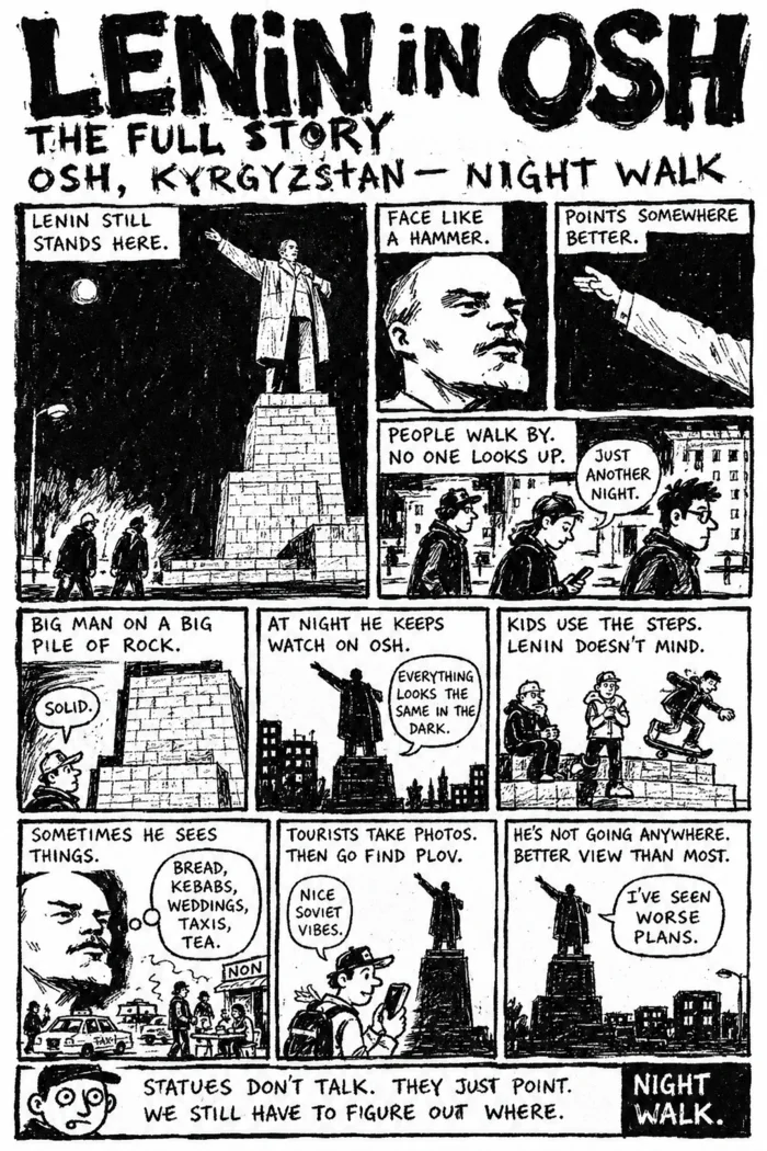 Lenin in Osh comic page